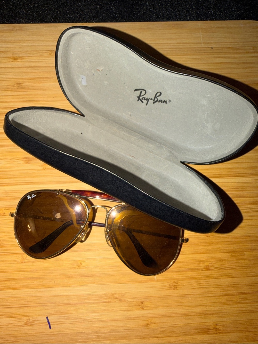 Vintage Bausch & Lomb Ray-Bay Aviator Sunglasses- AS IS RESTORATION PROJECT